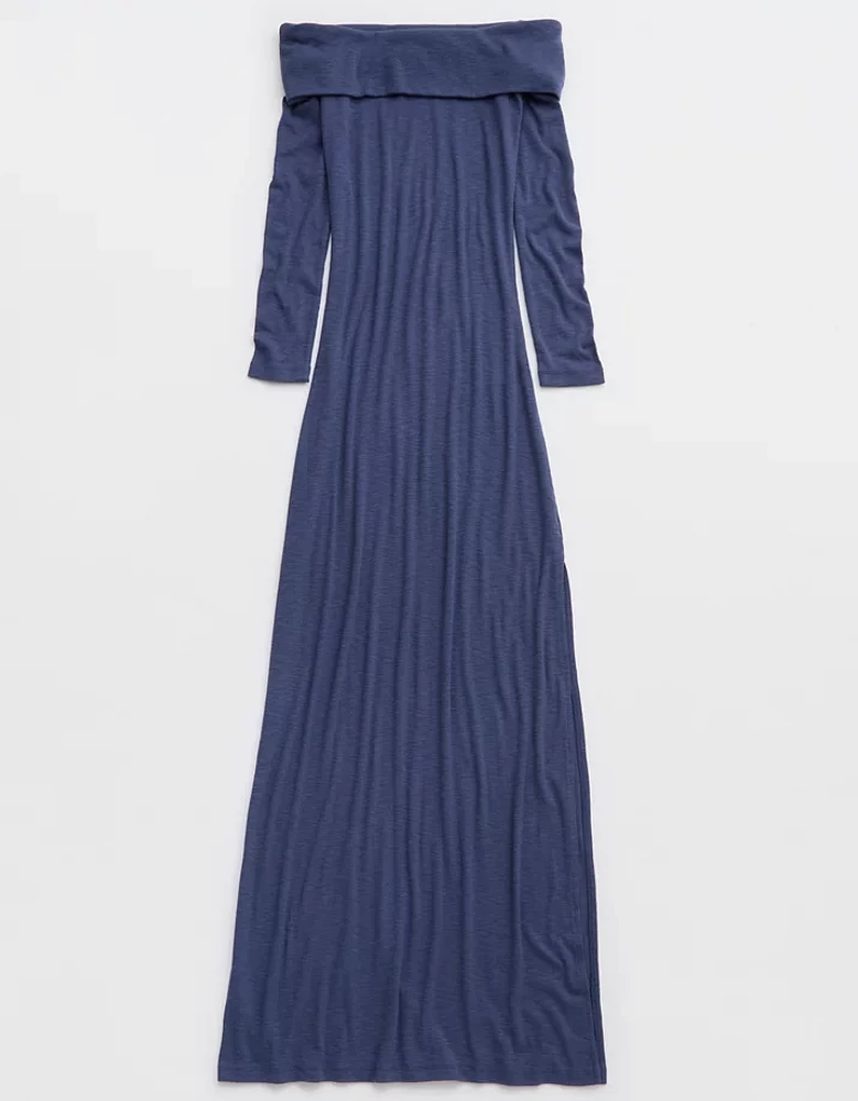 Aerie Off The Shoulder Maxi Dress
