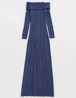 Aerie Off The Shoulder Maxi Dress