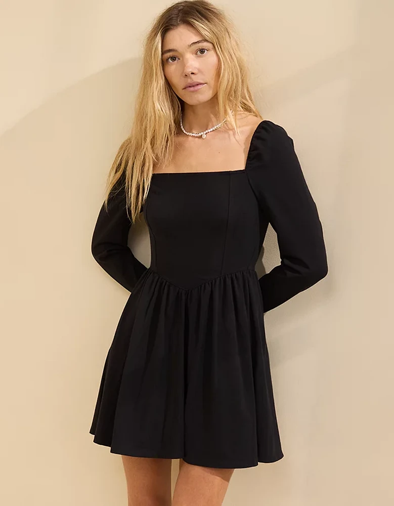 Aerie Knit Fit & Flare Mini Dress