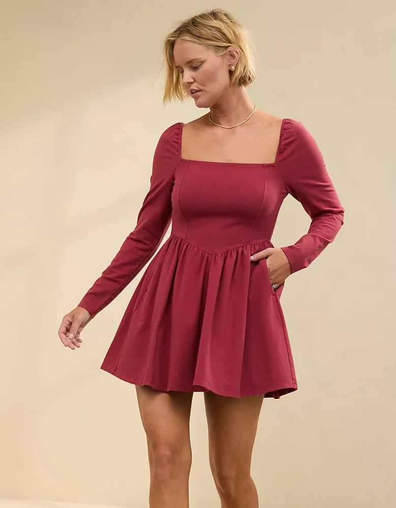 Aerie Knit Fit & Flare Mini Dress