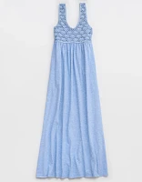 Aerie Crochet Maxi Dress