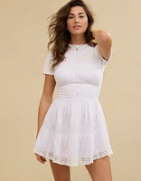 Aerie Button Up Mini Dress
