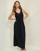 Aerie Crochet Maxi Dress
