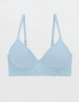 Superchill Wireless Lightly Lined Lace Trim Bra