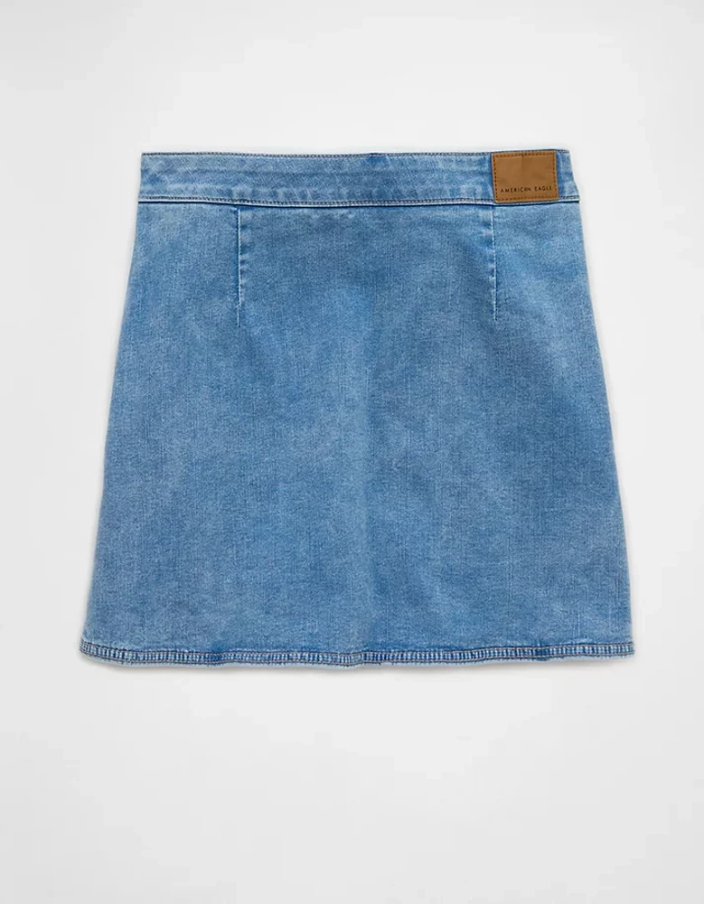 Jupe-short en denim à taille haute Next Level AE