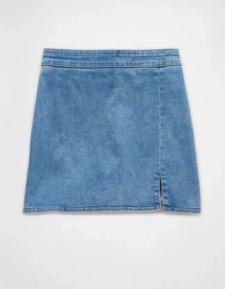 Jupe-short en denim à taille haute Next Level AE