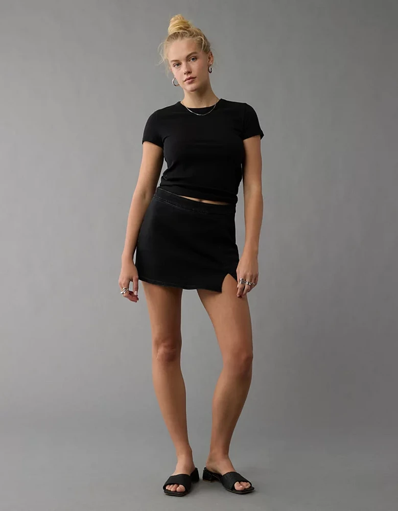 AE Next Level High-Waisted Denim Skort