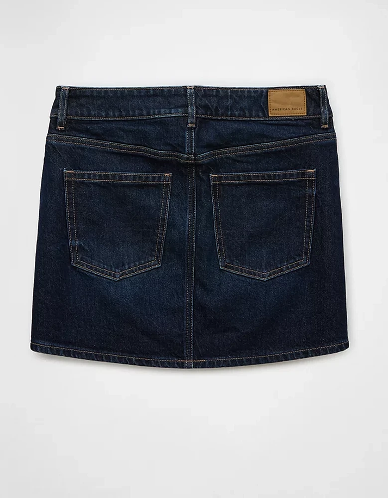 AE Stretch High-Waisted Perfect Denim Mini Skirt