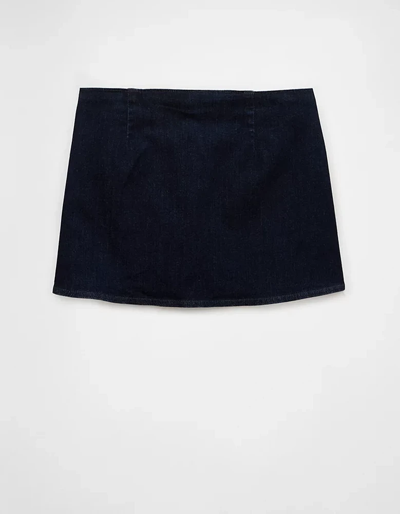 AE Next Level Low-Rise Micro Mini Denim Skort