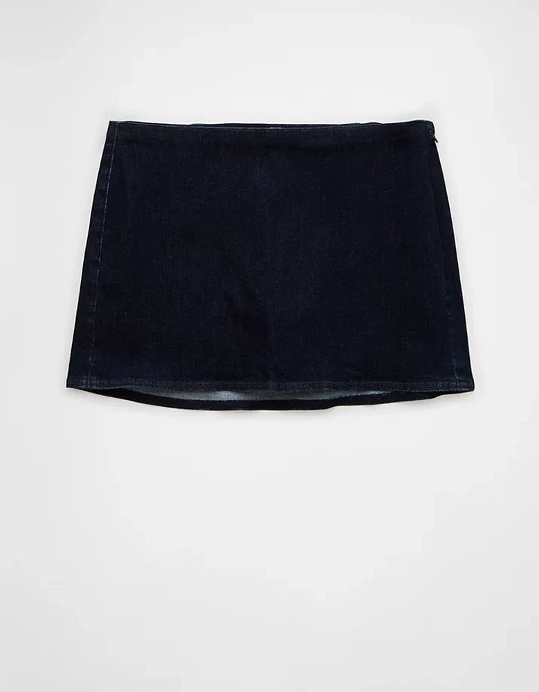 AE Next Level Low-Rise Micro Mini Denim Skort