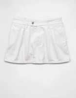 Microjupe-short de style pantalon en denim à taille basse AE