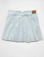 Minijupe trapèze en denim à taille haute extensible AE