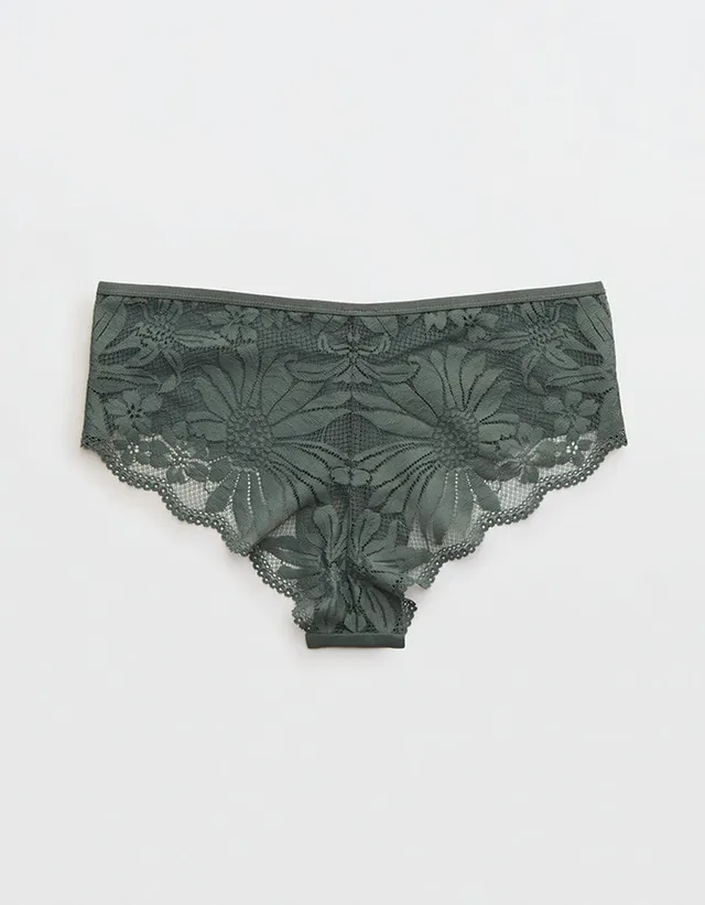 Aerie Mesh Ruched String Thong Underwear