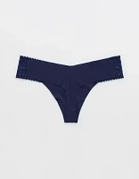 SMOOTHEZ No Show Coquette Lace Thong Underwear