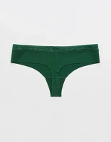 SMOOTHEZ No Show Lace Thong Underwear