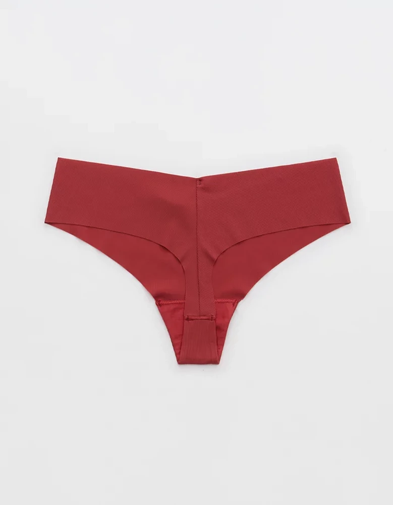 SMOOTHEZ No Show Rib Thong Underwear