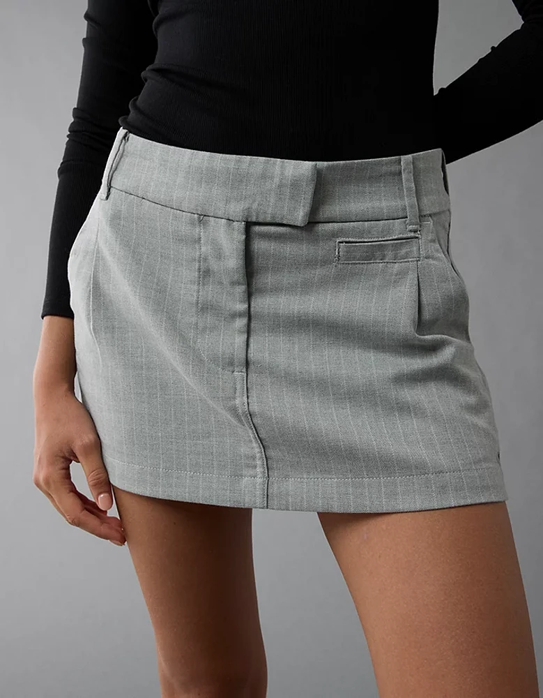 AE Low-Rise Pinstripe Mini Skort