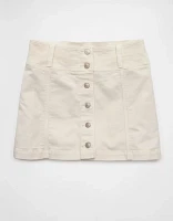 AE High-Waisted A-Line Corduroy Mini Skirt