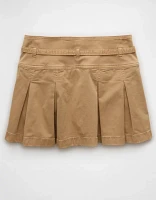 Minijupe-short plissée extensible à taille basse AE