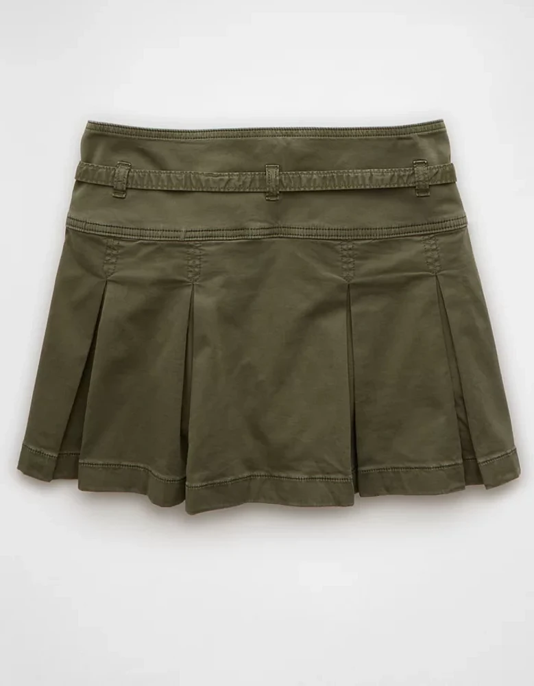 AE Stretch Low-Rise Pleated Mini Skort