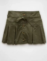 AE Stretch Low-Rise Pleated Mini Skort