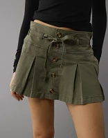 AE Stretch Low-Rise Pleated Mini Skort