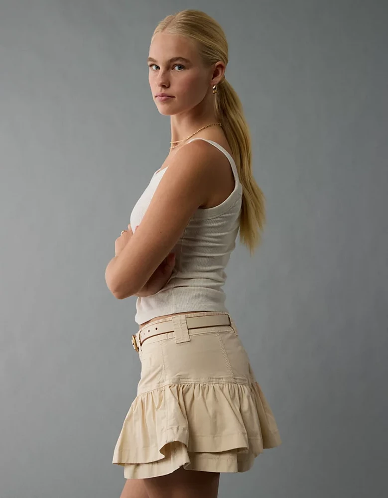 AE Snappy Stretch Mini Ruffle Skort