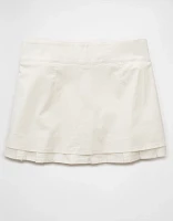Minishort-jupe à taille basse extensible AE