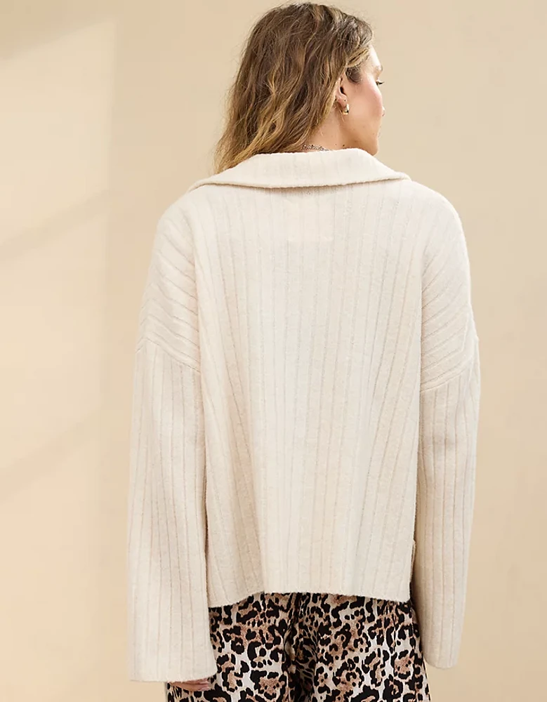 Aerie unREAL Ribbed Cardigan