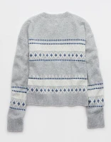 Aerie unREAL Fairisle Cardigan