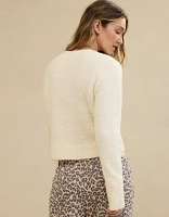 Aerie Teddy Boucle Cardigan