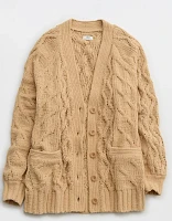 Aerie Oversized Cable Cardigan