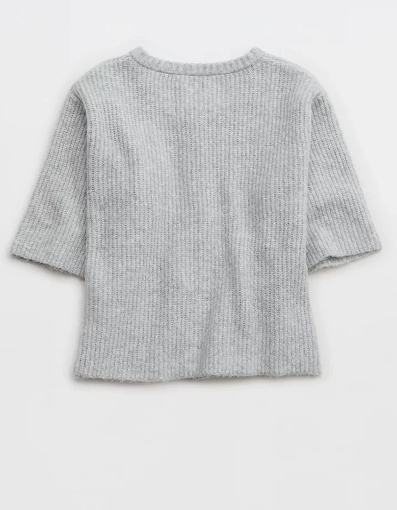 Aerie unREAL Short Sleeve Cardigan