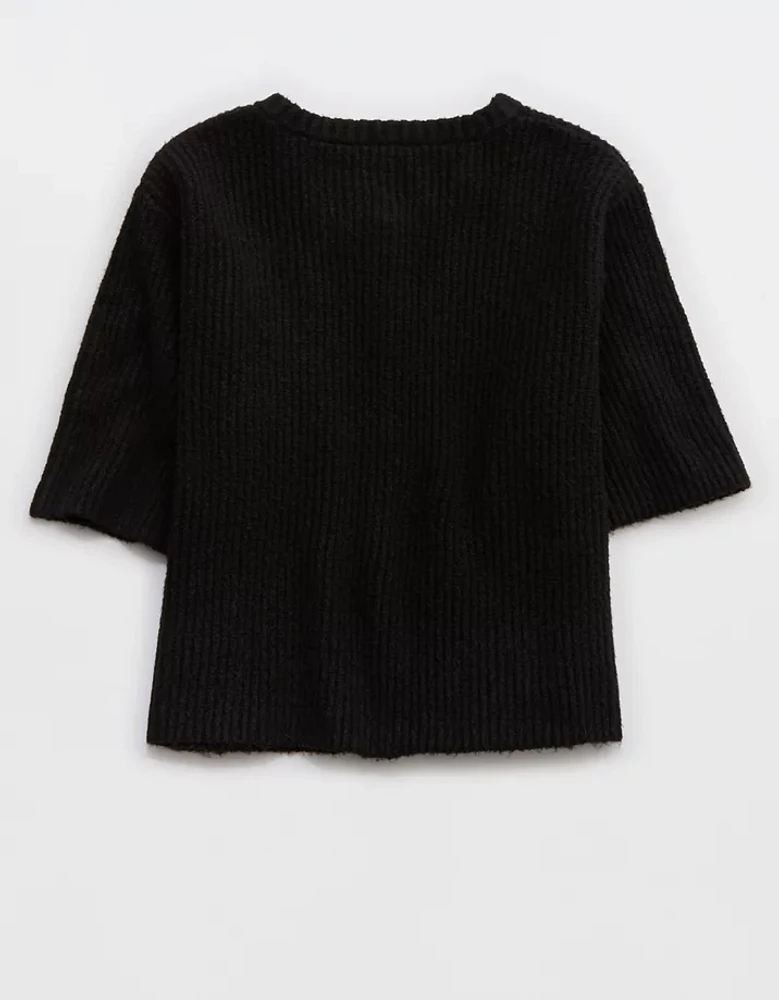 Aerie unREAL Short Sleeve Cardigan