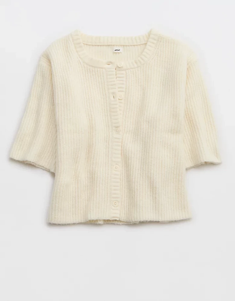 Aerie Unreal Short Sleeve Cardigan