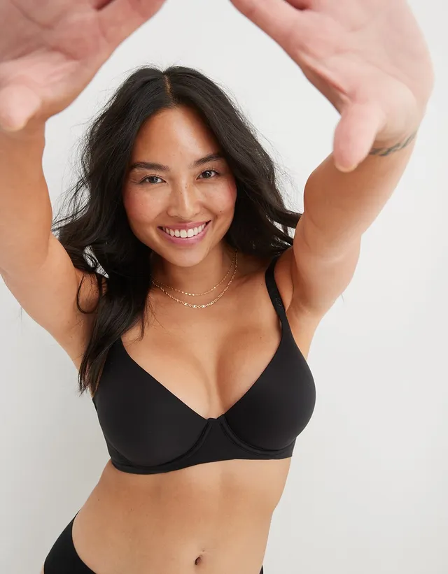 Aerie SMOOTHEZ Lace Plunge Bralette