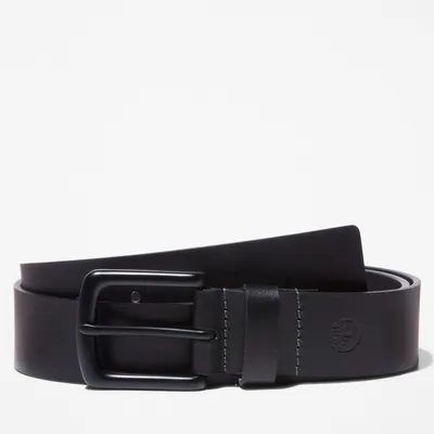 Men's Black-Buckle Leather Belt | Timberland US Store