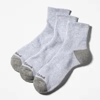 TIMBERLAND | Men's 3-Pack Ridgevale Core Full-Cushion Ribbed Quarter Socks