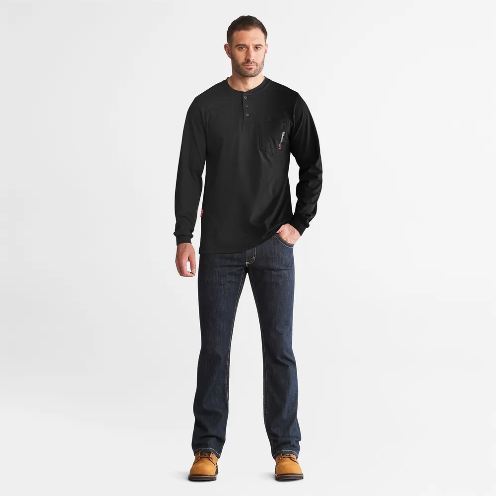Timberland | Men's PRO® Cotton Core Flame-Resistant Long-Sleeve Henley