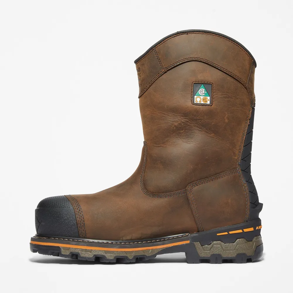 TIMBERLAND | Men's Boondock Waterproof Pull-On Comp-Toe Work Boots
