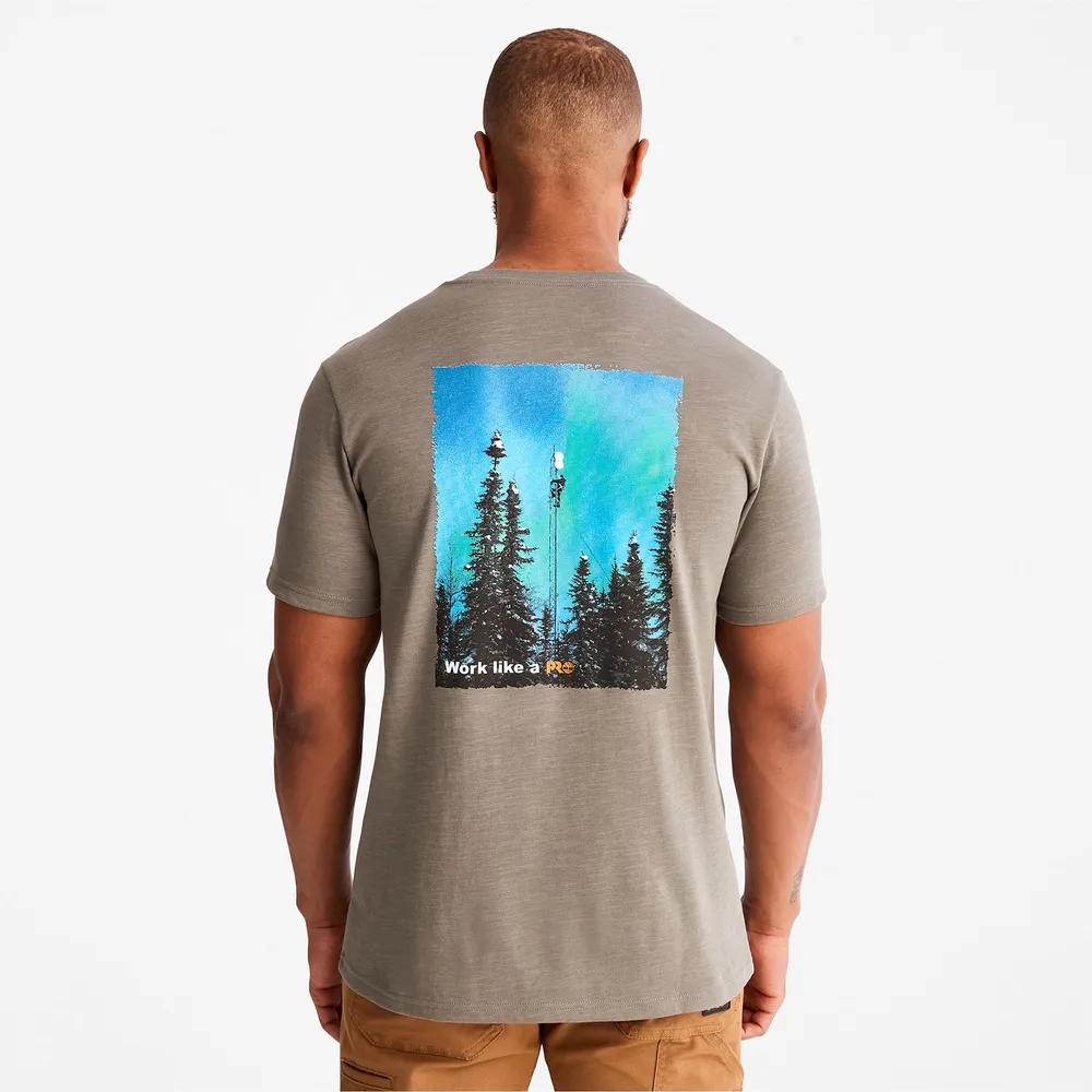 Timberland | Men's PRO® Base Plate HW "Northern Lights" Graphic T-Shirt