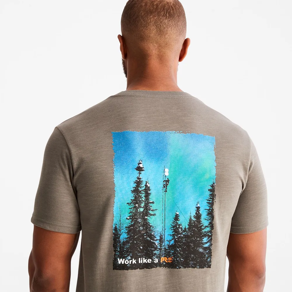 Timberland | Men's PRO® Base Plate HW "Northern Lights" Graphic T-Shirt