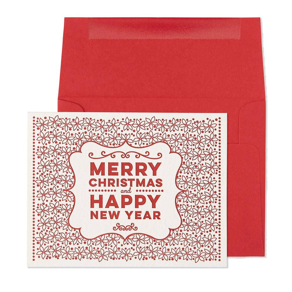 Red Merry Christmas Card