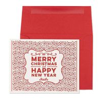 Red Merry Christmas Card