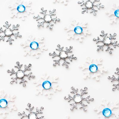 Dimensional Snowflake Stickers