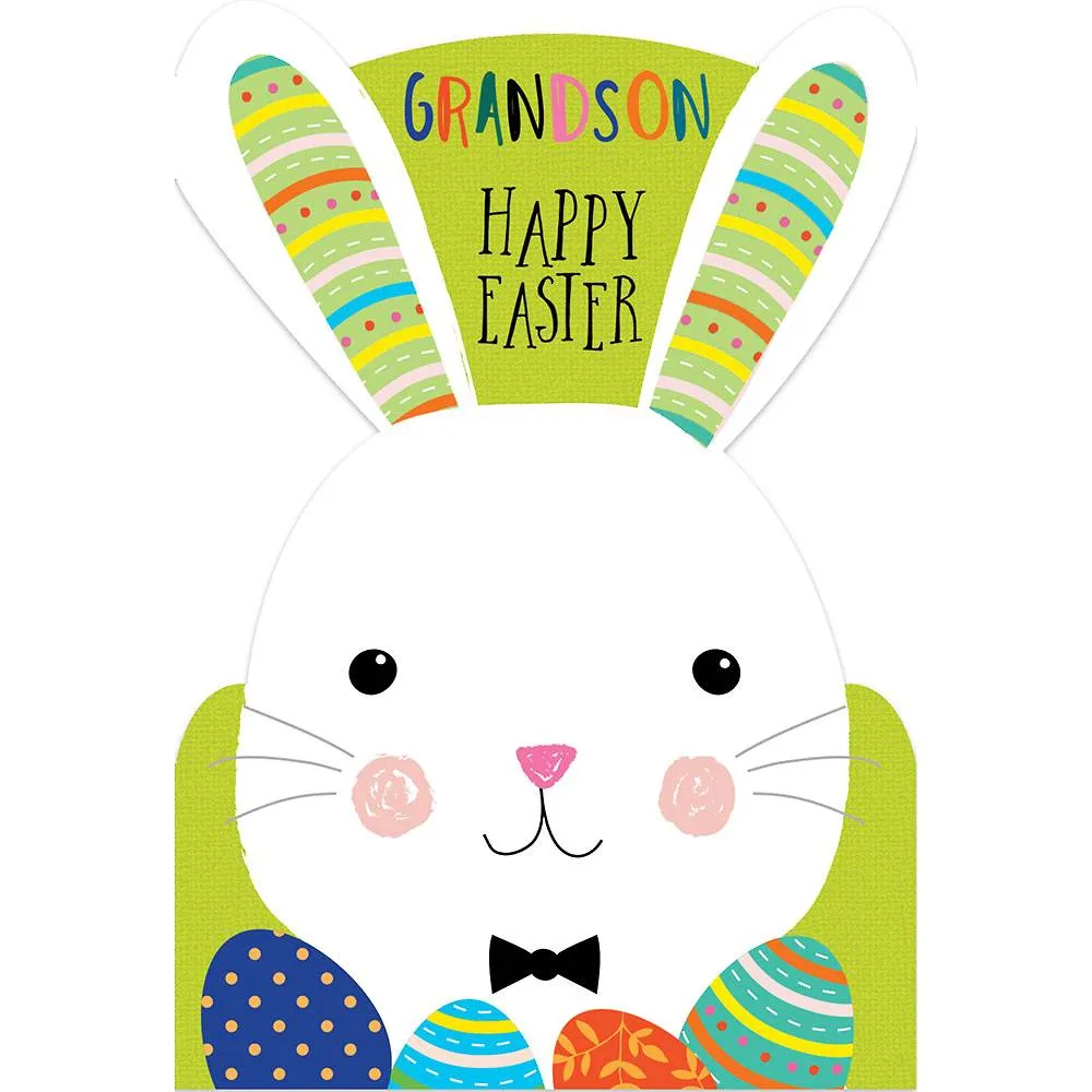 Grandson Bunny Easter Card