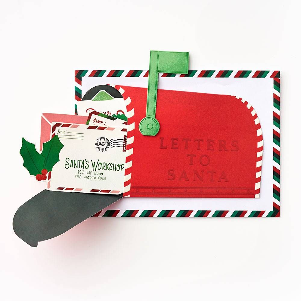 Popup Letters To Santa Christmas Card