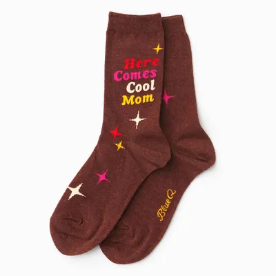 Crew Sock Here Comes Cool Mom