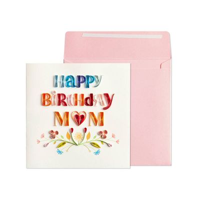 Quilling Mom Birthday Card