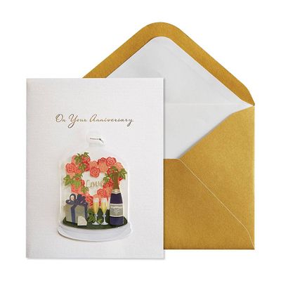 Embellished Arrangement Anniversary Card